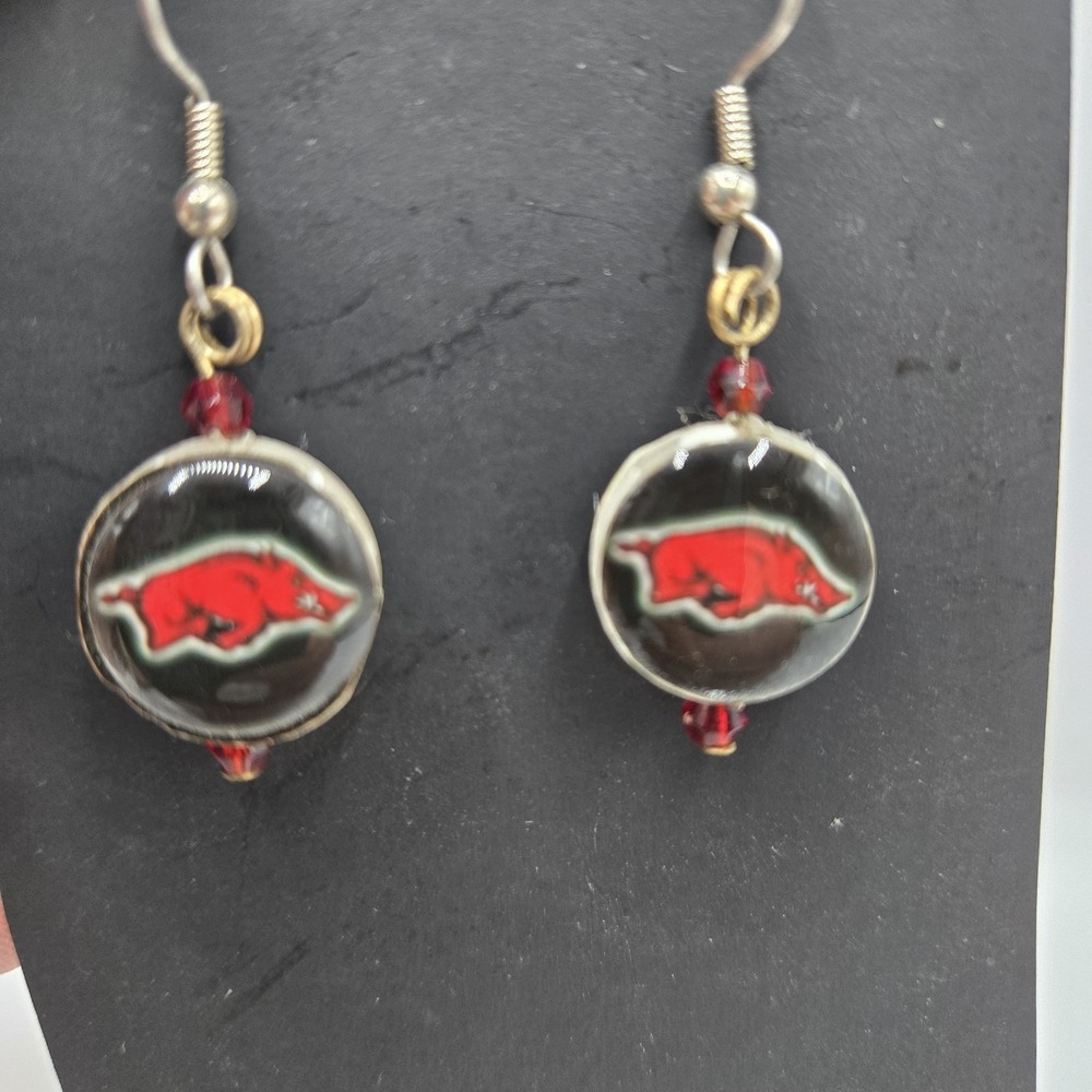 Arkansas Razorback Earrings‎